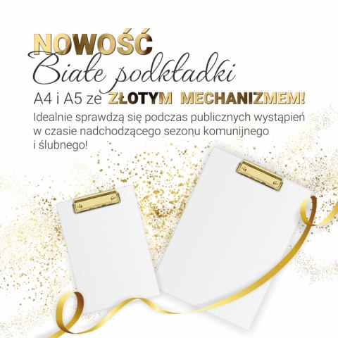Deska z klipem (podkład do pisania) Biurfol A4 biały (KHG-01-10) Deska z klipem (podkład do pisania) Biurfol A4 biały (KHG-01-10)