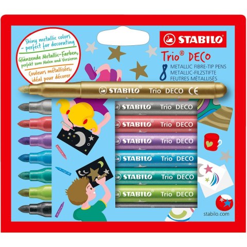 Flamaster Stabilo Trio DECO 8 kol. (377/8-6) Flamaster Stabilo Trio DECO 8 kol. (377/8-6)