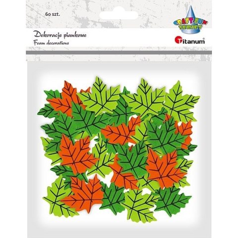 Ozdoba piankowa Titanum Craft-Fun Series liście 60szt. (EB680) Ozdoba piankowa Titanum Craft-Fun Series liście 60szt. (EB680)