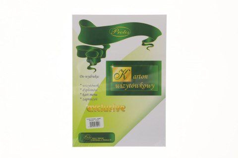 Papier ozdobny (wizytówkowy) Protos prążki A4 biały 230g Papier ozdobny (wizytówkowy) Protos prążki A4 biały 230g