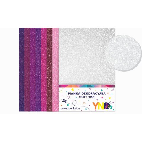 Arkusz piankowy Interdruk pianka dekoracyjna NC-018 kolor: mix 8 ark. (IPIANC018) Arkusz piankowy Interdruk pianka dekoracyjna NC-018 kolor: mix 8 ark. (IPIANC018)
