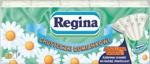 Chusteczki higieniczne Regina 9x10 rumianek 10 szt Chusteczki higieniczne Regina 9x10 rumianek 10 szt