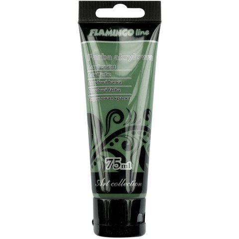 Farba akrylowa Flamingo Line kolor: zielony ciemny 75ml (049) Farba akrylowa Flamingo Line kolor: zielony ciemny 75ml (049)