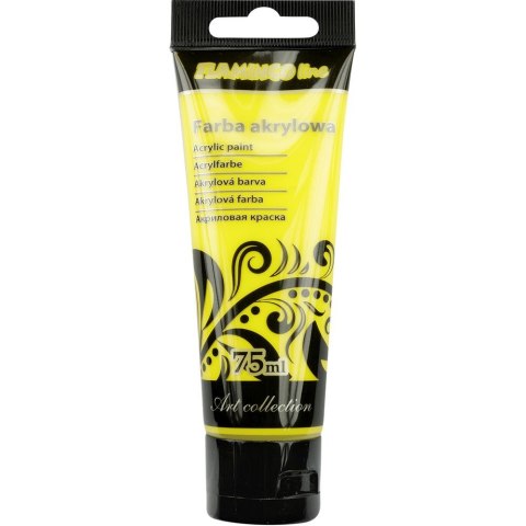 Farba akrylowa Flamingo Line kolor: żółty 75ml (004) Farba akrylowa Flamingo Line kolor: żółty 75ml (004)