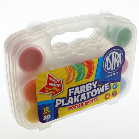 Farby plakatowe Astra kolor: mix 20ml 12 kolor. Farby plakatowe Astra kolor: mix 20ml 12 kolor.