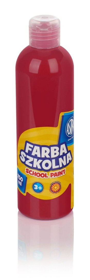 Farby plakatowe Astra szkolne kolor: czerwony ciemny 250ml 1 kolor. Farby plakatowe Astra szkolne kolor: czerwony ciemny 250ml 1 kolor.