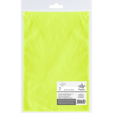 Filc Titanum Craft-Fun Series A3 kolor: limonkowy 5 ark. (F-20602) Filc Titanum Craft-Fun Series A3 kolor: limonkowy 5 ark. (F-20602)