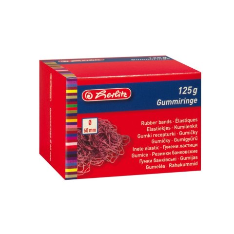 Gumki recepturki Herlitz 125g śr. 60mm (8859456) Gumki recepturki Herlitz 125g śr. 60mm (8859456)