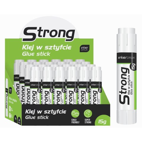Klej w sztyfcie Interdruk STRONG 15g (IKLSZ15ST) Klej w sztyfcie Interdruk STRONG 15g (IKLSZ15ST)