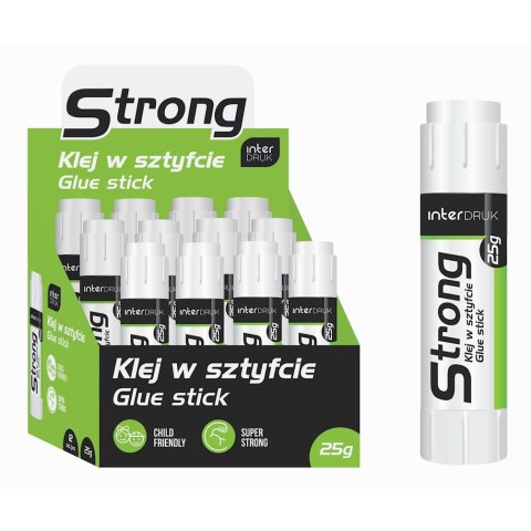 Klej w sztyfcie Interdruk STRONG 25g (IKLSZ25ST) Klej w sztyfcie Interdruk STRONG 25g (IKLSZ25ST)