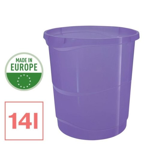 Kosz na śmieci Esselte Colour Breeze kolor: lawendowy 14L (628462) Kosz na śmieci Esselte Colour Breeze kolor: lawendowy 14L (628462)