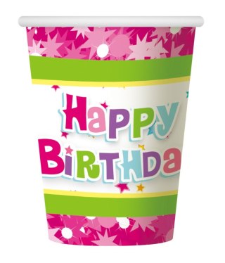 Kubek jednorazowy Godan Happy Birthday HAPPY BIRTHDAY 6SZT 270ml (PF-KHBR)