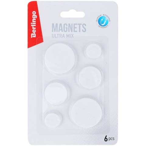 Magnes Berlingo biały śr. mixmm (287452) 6 sztuk Magnes Berlingo biały śr. mixmm (287452) 6 sztuk