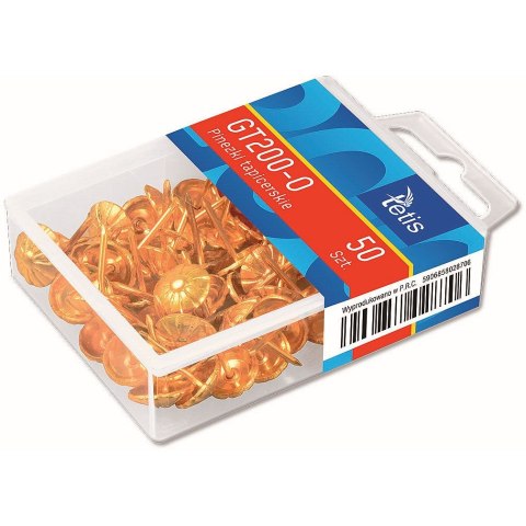Pinezki Tetis kolor: złoty 50 szt (GT200-O) Pinezki Tetis kolor: złoty 50 szt (GT200-O)
