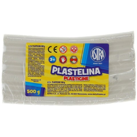 Plastelina Astra 1 kol. biała 500g Plastelina Astra 1 kol. biała 500g