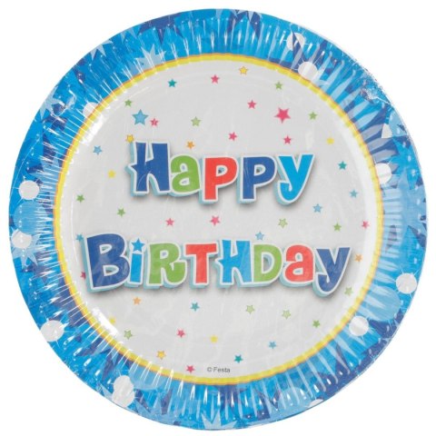Talerz jednorazowy Godan HAPPY BIRTHDAY NIEBIESKIE 6 szt (PF-THBN7) Talerz jednorazowy Godan HAPPY BIRTHDAY NIEBIESKIE 6 szt (PF-THBN7)