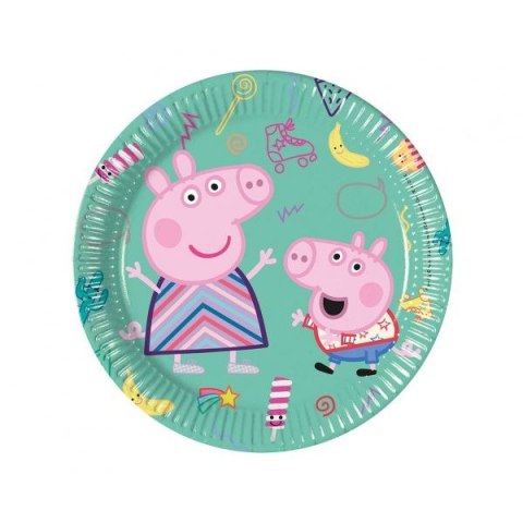 Talerz jednorazowy Godan Peppa Pig śr. 200mm 8 szt (93488) Talerz jednorazowy Godan Peppa Pig śr. 200mm 8 szt (93488)