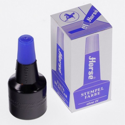 Tusz do stempli Horse kolor: niebieski 28ml (140-1052) Tusz do stempli Horse kolor: niebieski 28ml (140-1052)
