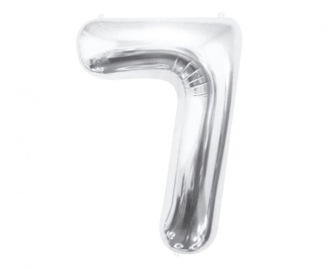 Balon foliowy Godan Cyfra 7, srebrna, 85 cm 85cal (BC-HSR7) Balon foliowy Godan Cyfra 7, srebrna, 85 cm 85cal (BC-HSR7)