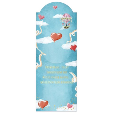 Kartka składana Henry KARNET B6 KIESZONKA SLUB BALON SLUBNY B6 (5907465667654) Kartka składana Henry KARNET B6 KIESZONKA SLUB BALON SLUBNY B6 (5907465667654)