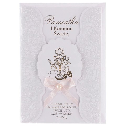 Kartka składana laurka B6 exclusive satyna komunia B6 (5902221807909) Kartka składana laurka B6 exclusive satyna komunia B6 (5902221807909)