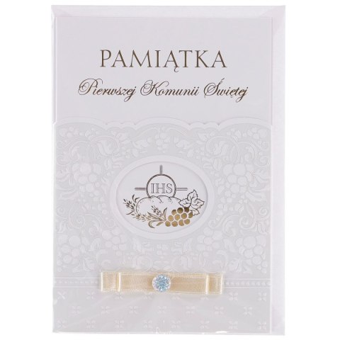 Kartka składana laurka B6 exclusive satyna komunia B6 (5902221807909) Kartka składana laurka B6 exclusive satyna komunia B6 (5902221807909)