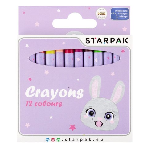 Kredki świecowe Starpak Rabbit 12 kol. (536297) Kredki świecowe Starpak Rabbit 12 kol. (536297)