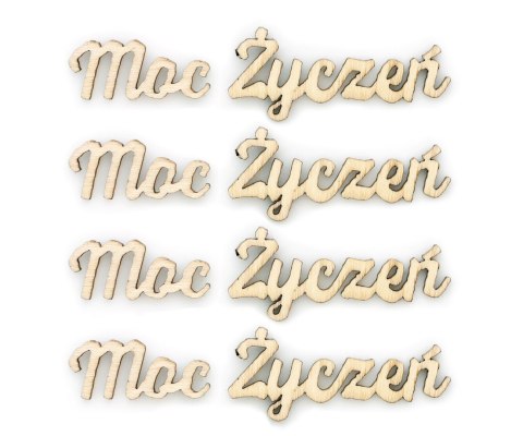 Ozdoba świąteczna Galeria Papieru drewniana napis Moc Życzeń (253016) Ozdoba świąteczna Galeria Papieru drewniana napis Moc Życzeń (253016)