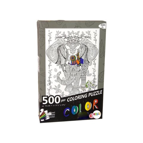 Puzzle Lean Do Kolorowania 500 Elementów Słoń 500 el. (14154) Puzzle Lean Do Kolorowania 500 Elementów Słoń 500 el. (14154)