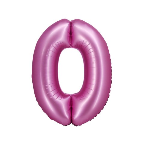 Balon foliowy Godan Beauty&Charm Cyfra 0 satynowy róż 76cm (CH-BSR0) Balon foliowy Godan Beauty&Charm Cyfra 0 satynowy róż 76cm (CH-BSR0)