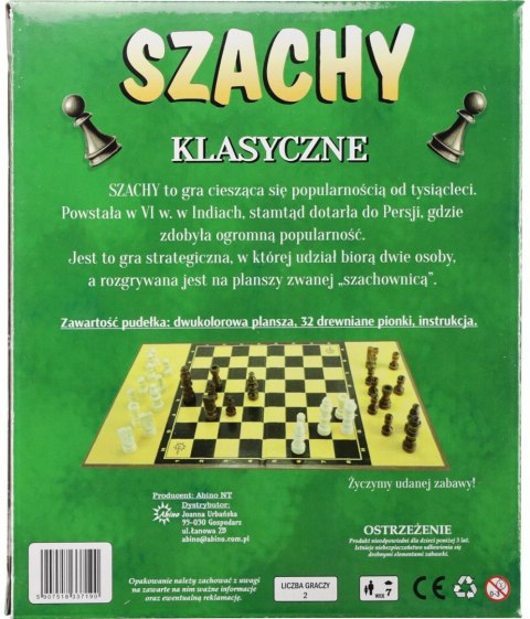 Gra logiczna Abino SZACHY KLASYCZNE Gra logiczna Abino SZACHY KLASYCZNE