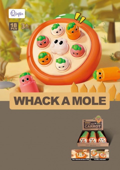 Gra zręcznościowa Lean Królik do zbijania marchewki Whac-A-Mole (17781) Gra zręcznościowa Lean Królik do zbijania marchewki Whac-A-Mole (17781)