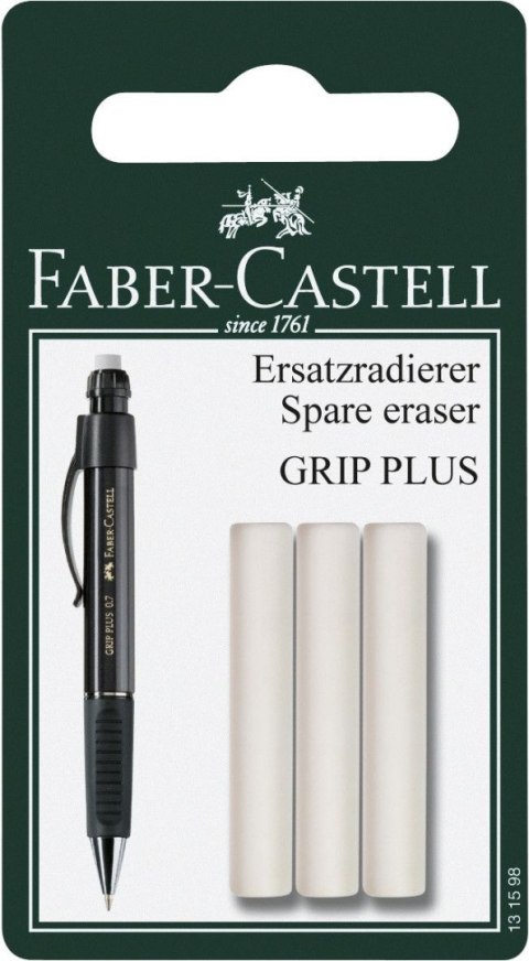 Gumka do mazania Faber Castell zapas do ołówka grip plus (131598 FC) Gumka do mazania Faber Castell zapas do ołówka grip plus (131598 FC)