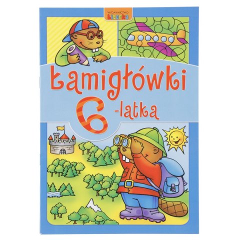 Książeczka edukacyjna Literka Łamigłówki 6-latka Książeczka edukacyjna Literka Łamigłówki 6-latka
