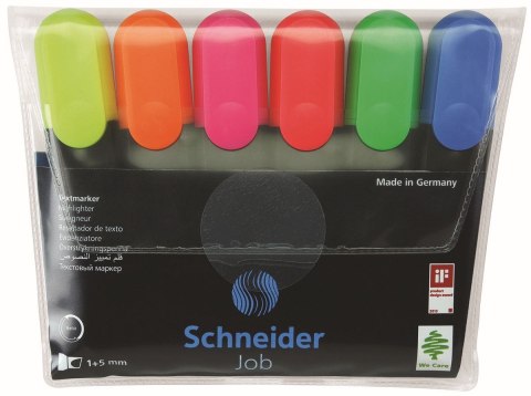 Zakreślacz Schneider Job 6 kolorów (150096)