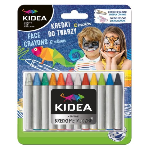 Farba do malowania twarzy Kidea Kidea 12 kolor. (KDT12KA) Farba do malowania twarzy Kidea Kidea 12 kolor. (KDT12KA)