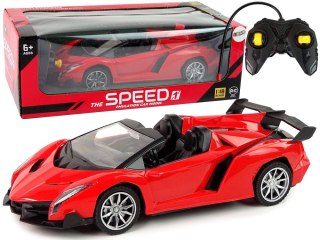 Samochód Lean Zdalnie Sterowane Sportowe R/C 1:18 Czerwone (13108)