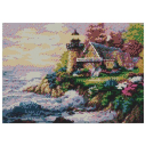 Zestaw kreatywny Craft-Fun Series Diamentowa mozaika 30x40cm Latarnia morska (TMS24909) Zestaw kreatywny Craft-Fun Series Diamentowa mozaika 30x40cm Latarnia morska (TMS24909)
