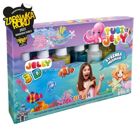 Zestaw kreatywny Tuban Tubi Jelly 6 kolorów Syrenka (TU3322) Zestaw kreatywny Tuban Tubi Jelly 6 kolorów Syrenka (TU3322)