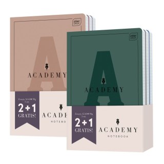 Zeszyt Interdruk ACADEMY Hybryda A5/60# 2+1 gratis A5 60k. krata (5902277355997)