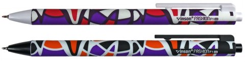 Długopis olejowy Vinson ABSTRACT F1 ABSTRAKCYJNE WZORKI niebieski 0,7mm Długopis olejowy Vinson ABSTRACT F1 ABSTRAKCYJNE WZORKI niebieski 0,7mm