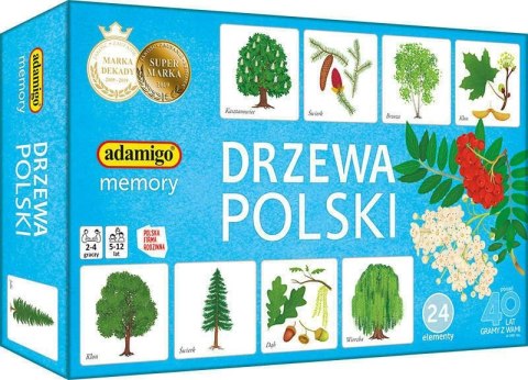 Gra pamięciowa Adamigo DRZEWA POLSKIE Gra pamięciowa Adamigo DRZEWA POLSKIE