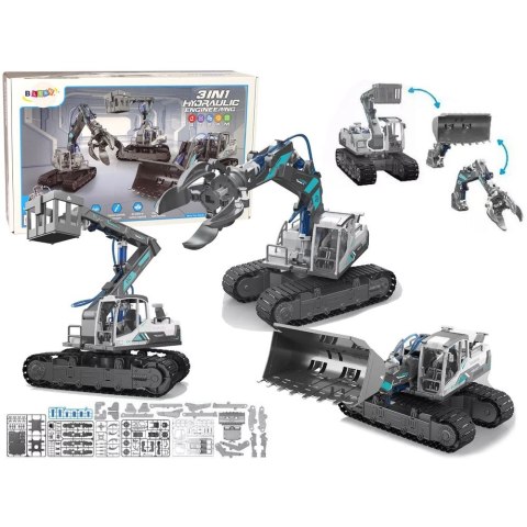 Koparka Lean Zestaw 3w1 DIY Koparka Podnośnik Maszyny Hydrauliczne 168 elementów (12419) Koparka Lean Zestaw 3w1 DIY Koparka Podnośnik Maszyny Hydrauliczne 168 elementów (12419)
