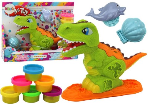 Masa plastyczna dla dzieci Lean Zestaw Ciastoliny Dinozaur 6 Kolorów Formy Delfinek Muszelka mix (19502) Masa plastyczna dla dzieci Lean Zestaw Ciastoliny Dinozaur 6 Kolorów Formy Delfinek Muszelka mix (19502)
