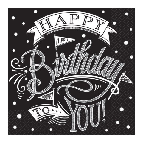 Serwetki Amscan hooray it\'s your B (711670) Serwetki Amscan hooray it\'s your B (711670)