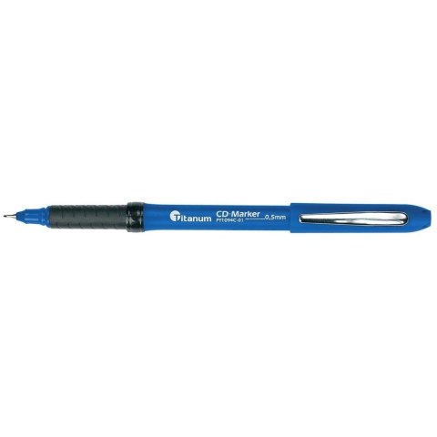 Marker do cd Titanum, niebieski 0,5mm (PY1094C-01) Marker do cd Titanum, niebieski 0,5mm (PY1094C-01)