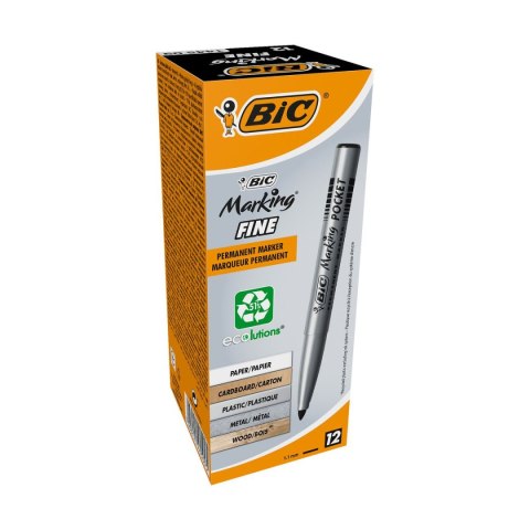 Marker permanentny Velleda 8209022, czarny 1,1mm okrągła końcówka (1445) Marker permanentny Velleda 8209022, czarny 1,1mm okrągła końcówka (1445)