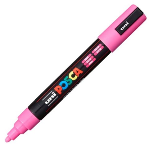 Marker suchościeralny Uni Posca, różowy 1,8-2,5mm ścięta końcówka (PC-5M) Marker suchościeralny Uni Posca, różowy 1,8-2,5mm ścięta końcówka (PC-5M)
