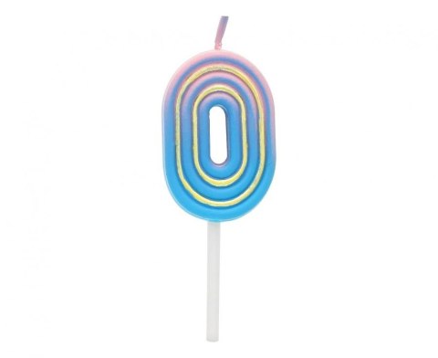 Świeczka urodzinowa Godan cyferka B&C Neon 0, 44x28x12mm (7C-SCN0) Świeczka urodzinowa Godan cyferka B&C Neon 0, 44x28x12mm (7C-SCN0)