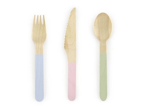Sztućce Partydeco drewniane, mix, 16cm 16cm (SDR8) Sztućce Partydeco drewniane, mix, 16cm 16cm (SDR8)